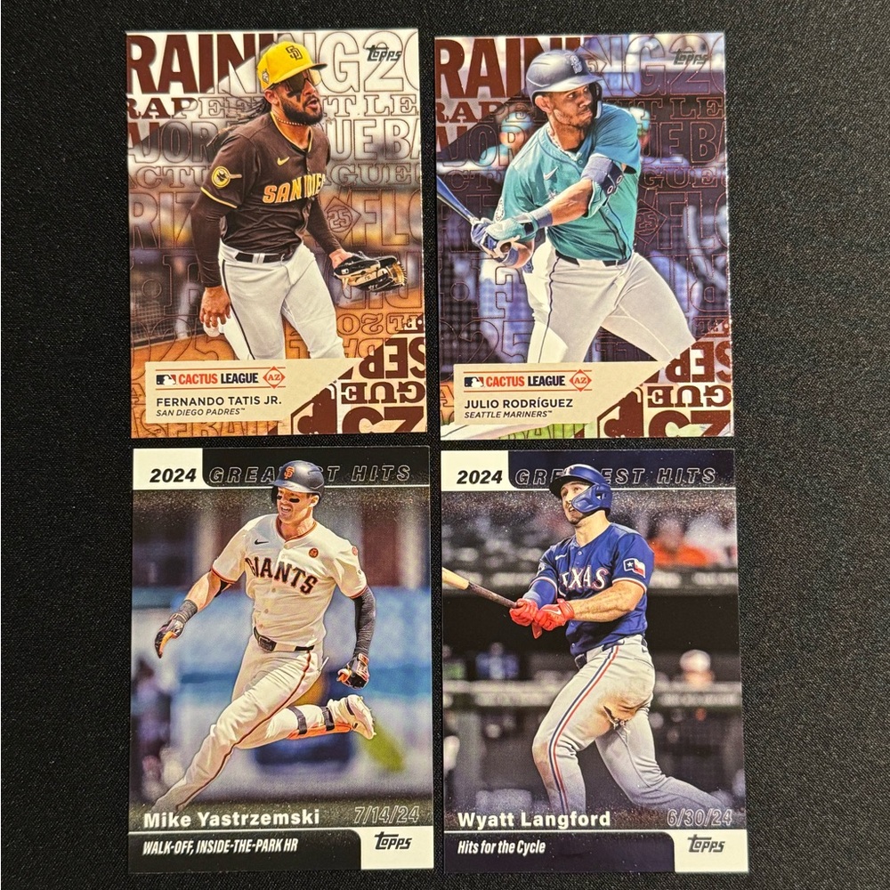 2025 Topps - 4 Card Insert Lot